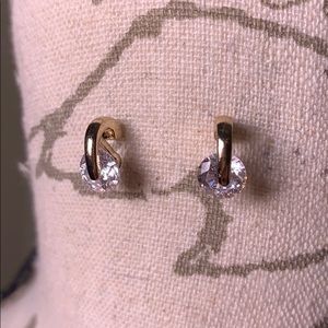 Crystal and Gold Earrings